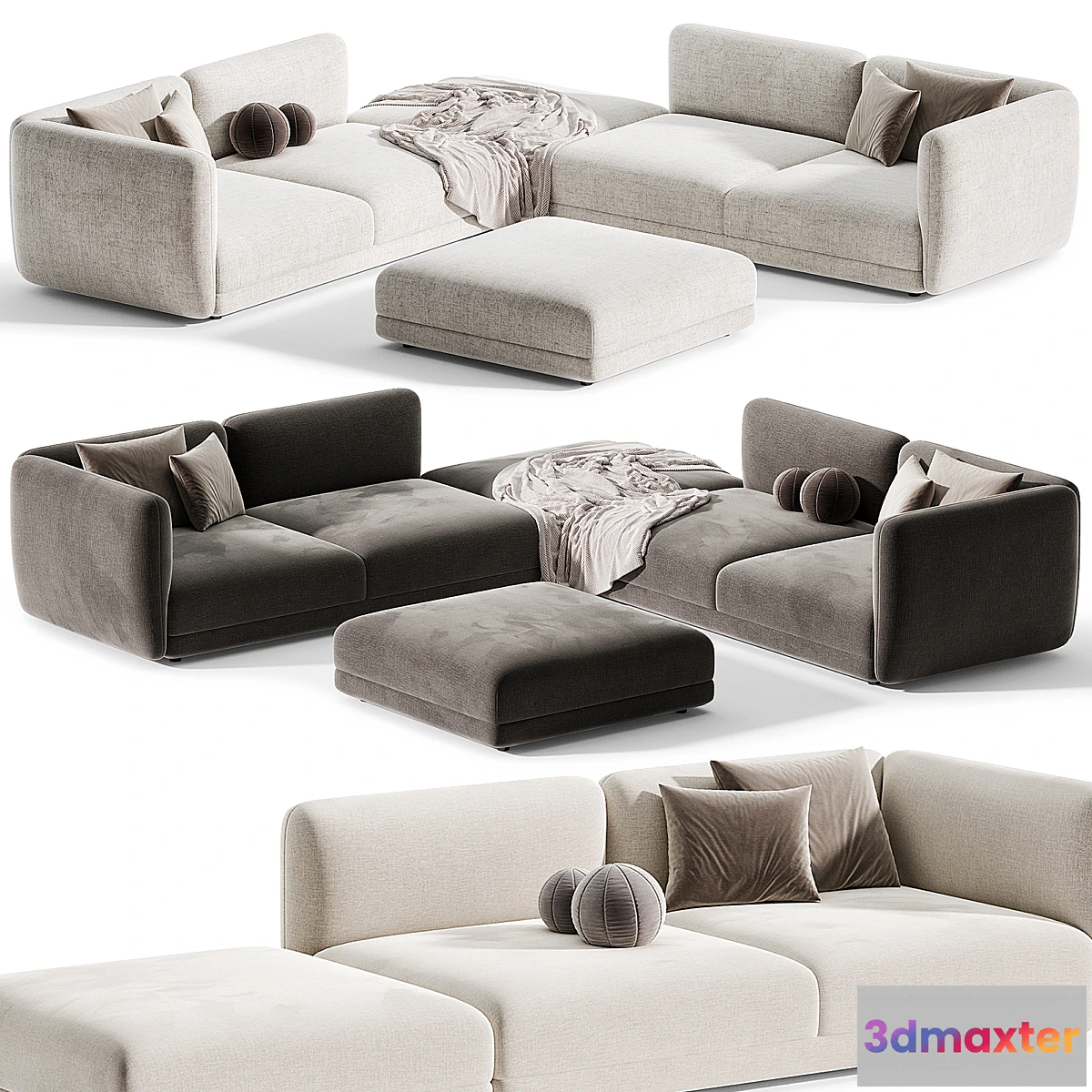 1461686 - Salamanca Corner Sofa By Boconcept 3D Max