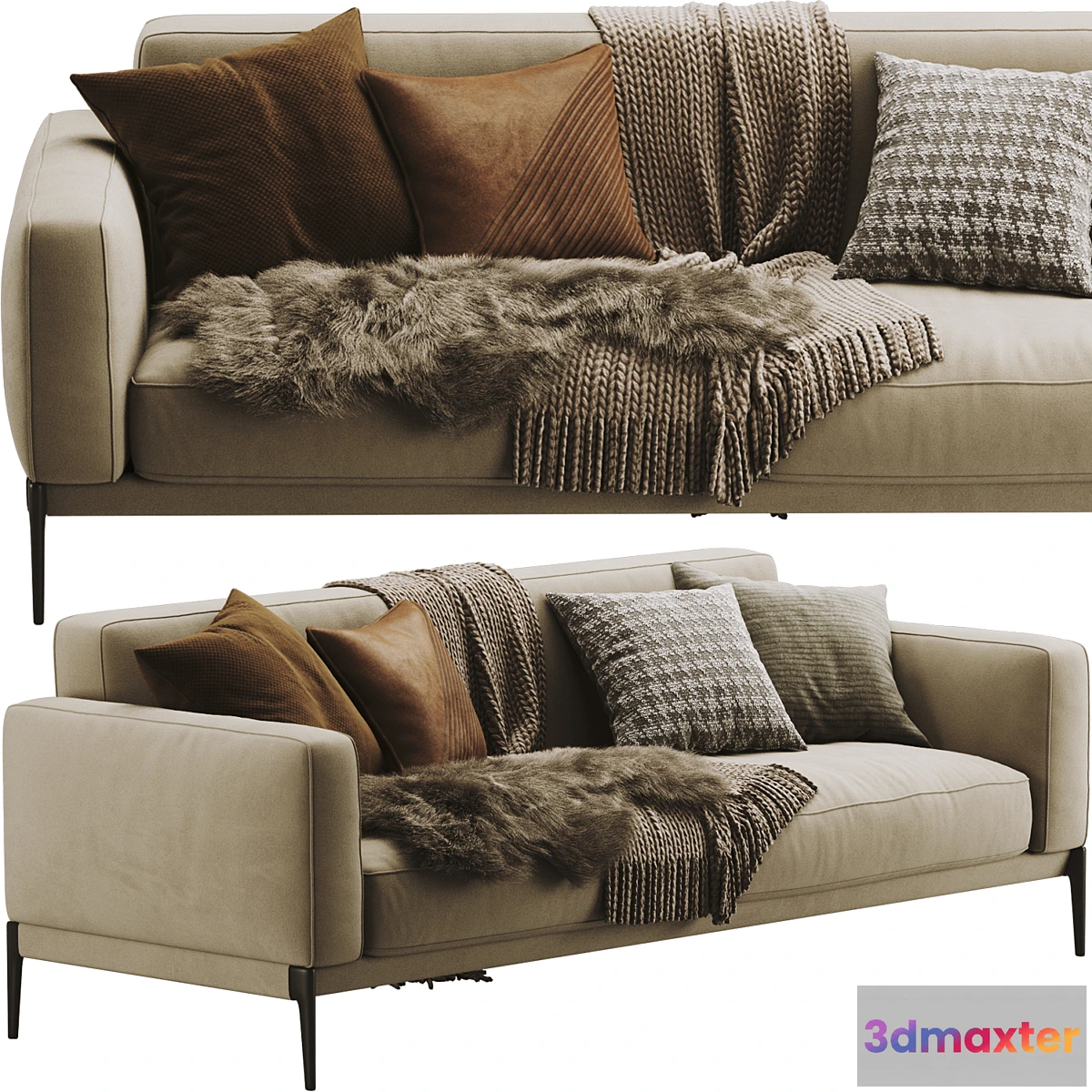 1461996 - Flexform Romeo Compact Sofa 3D Max