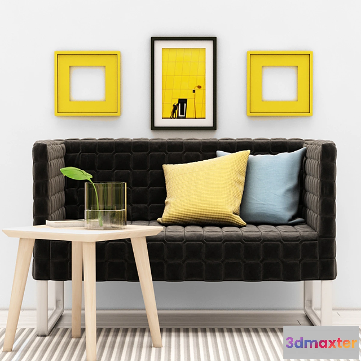 1462842 - Double sofa Ikea KNOPPARP _ KNOPPARP 3D Max