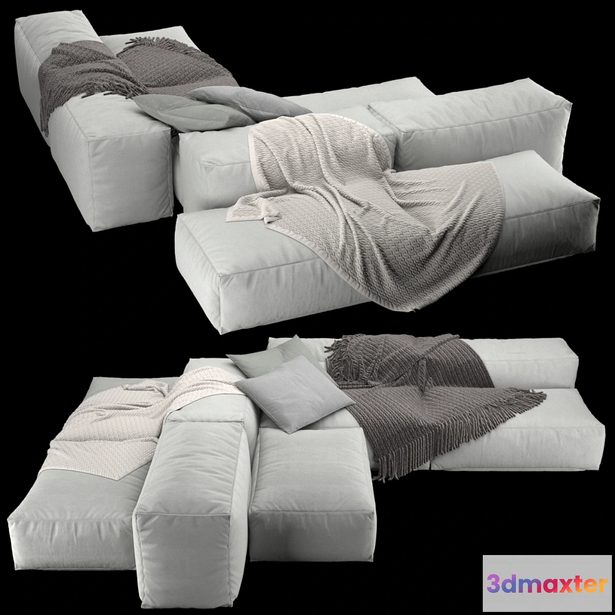 1463088 - Extrasoft sofa from Living Divani 5 3D Max