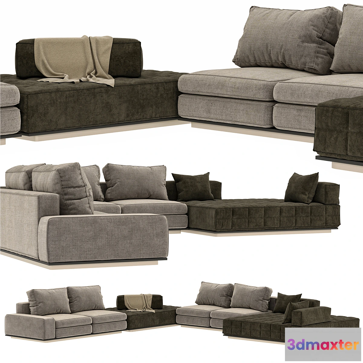 1463584 - minotti LAWRENCE seating system vol02 3D Max