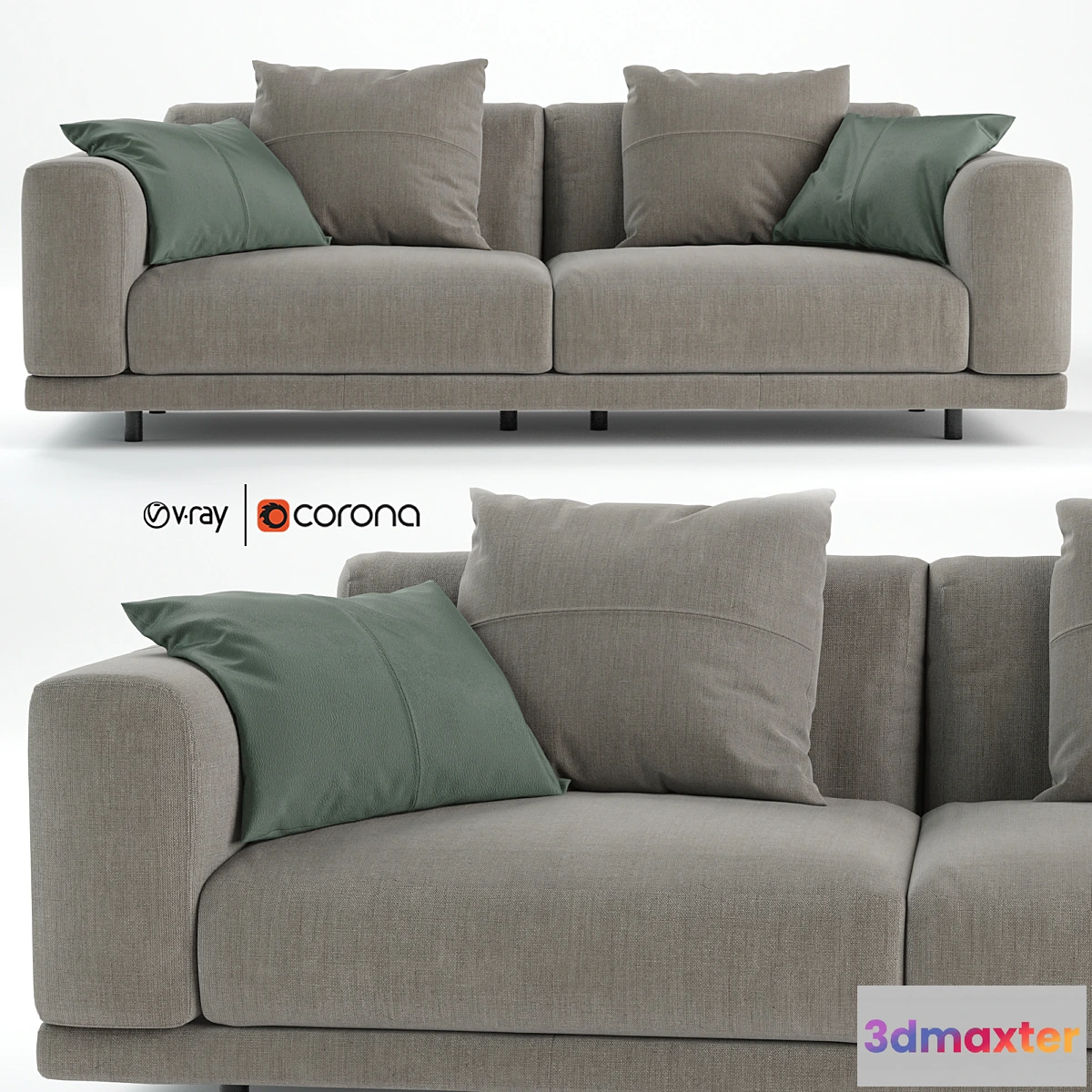1464642 - Nevyll sofa by Diter italia 230×106 cm 3D Max