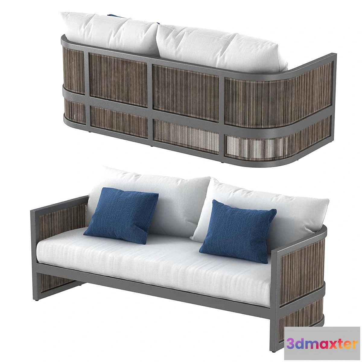 1465366 - Restoration Hardware Capri sofa 3D Max