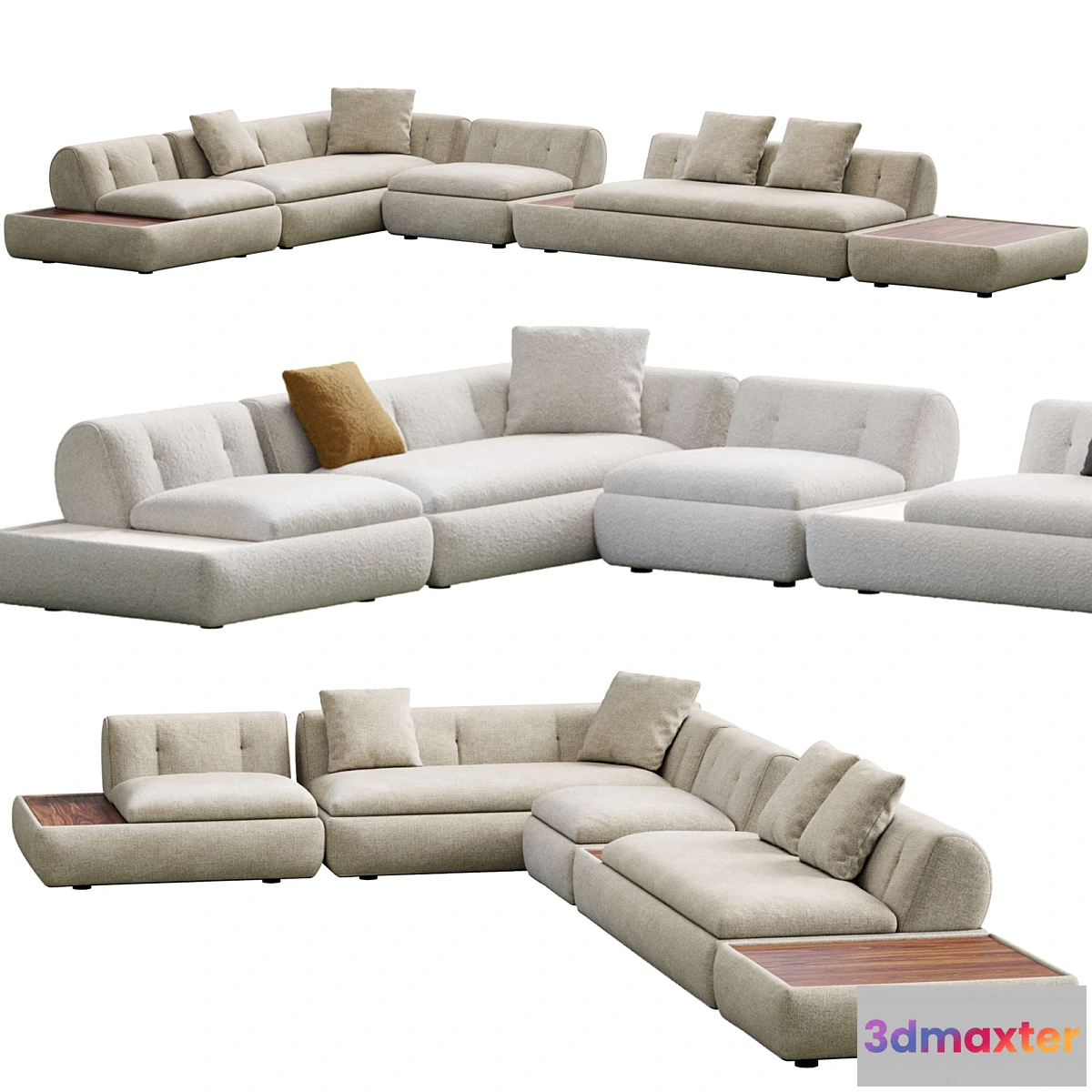 1465538 - Supermoon Sofa By Minotti 3D Max