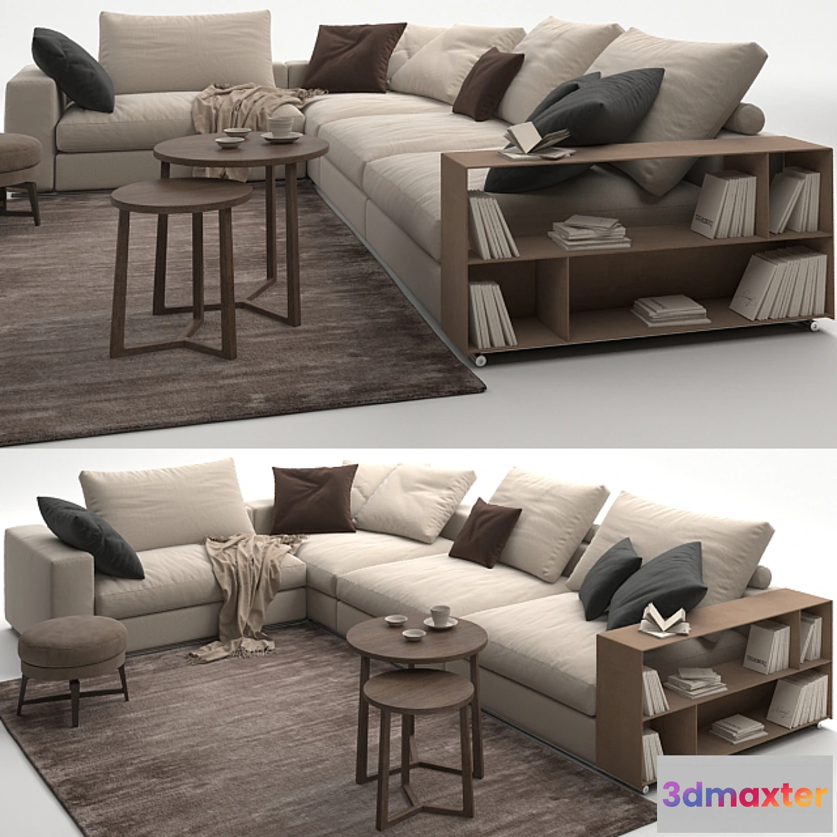 1466496 - Sofa Flexform Groundpiece 3D Max