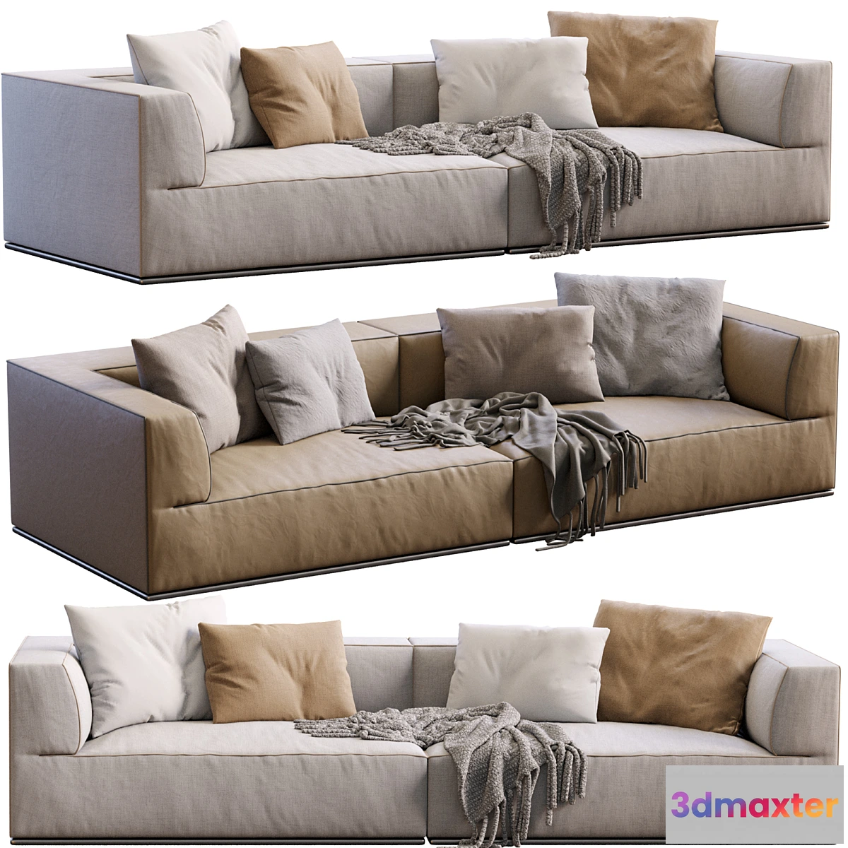 1466684 - Sofa Perry By Flexform 3D Max