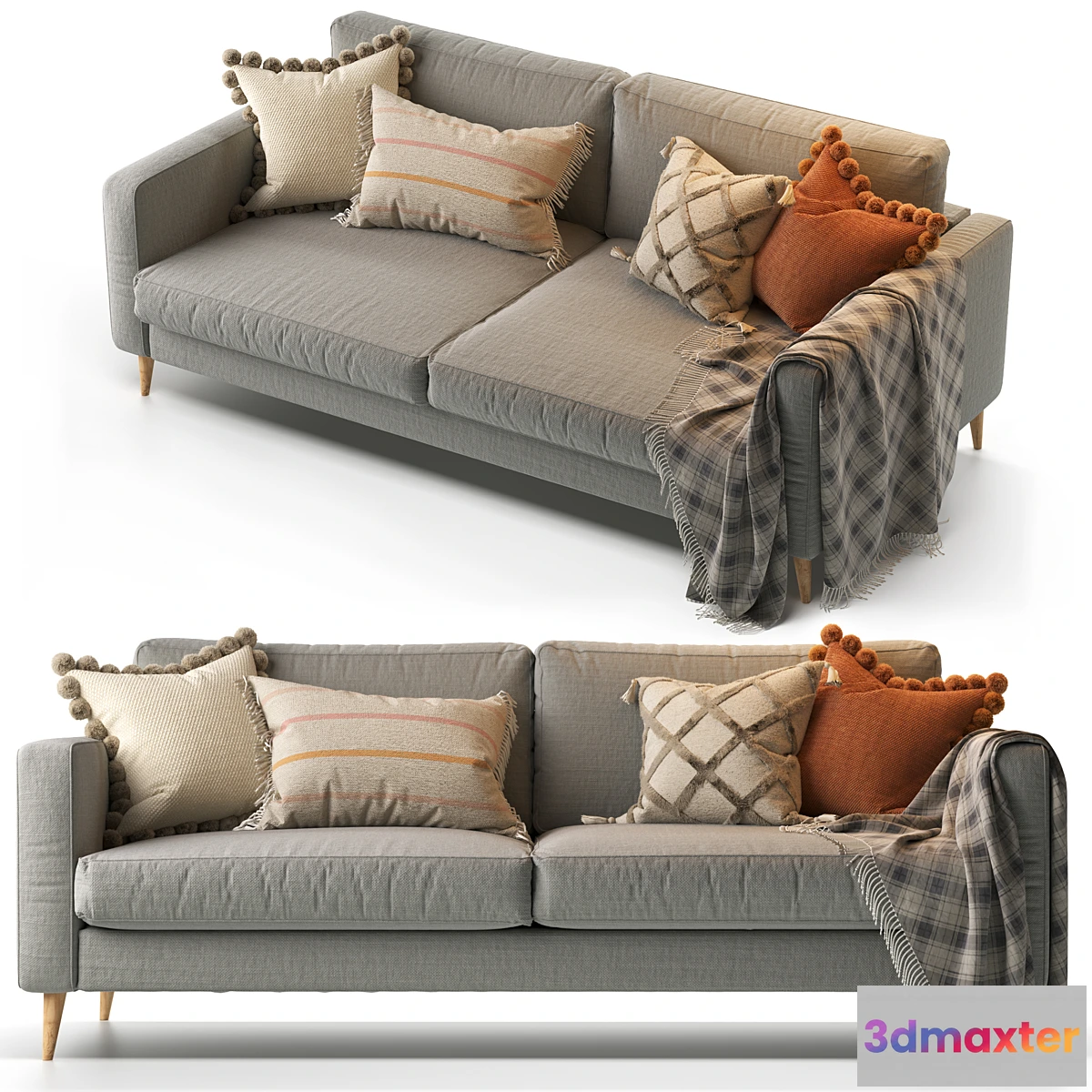 1468120 - Bohemian Two seater sofa 3D Max