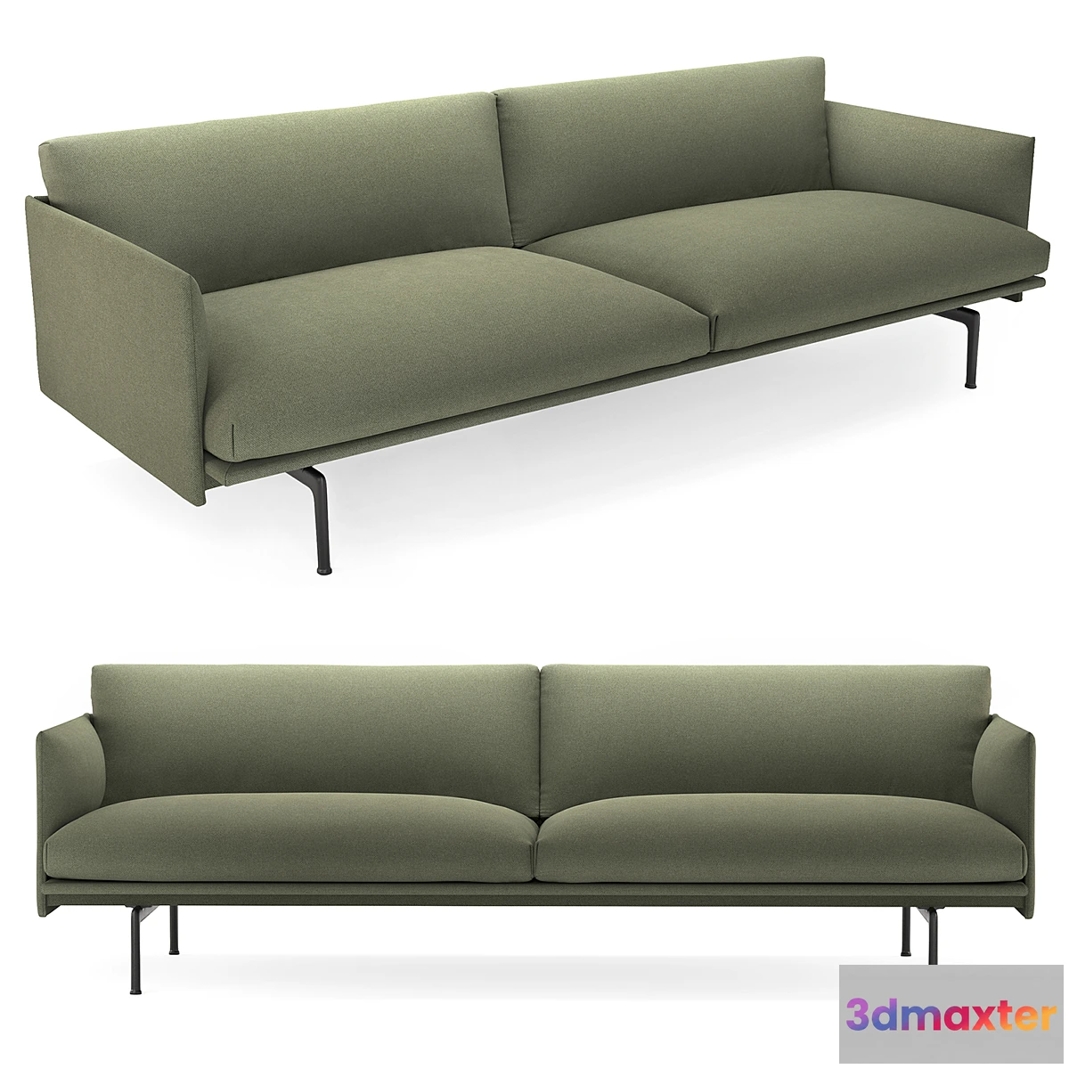 1469202 - Muuto Outline Sofa 3 Seater 3D Max