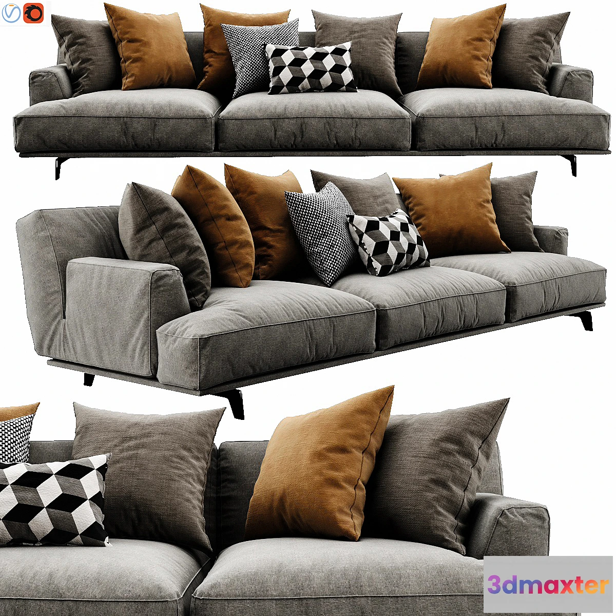 1469938 - Poliform Tribeca 3 3D Max