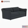 1470206 - West Elm Delaney Sofa 3D Max