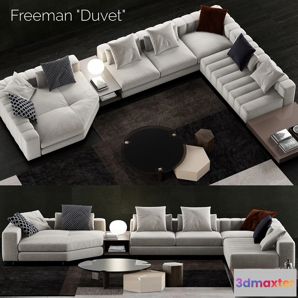 1470258 - Minotti Freeman Duvet Sofa 3D Max