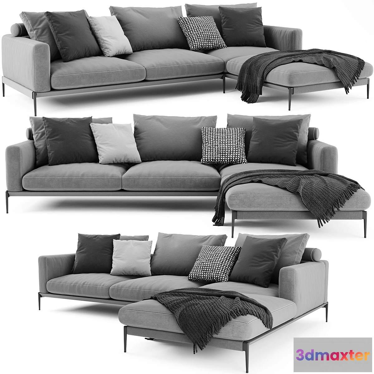 1470556 - Flexform Romeo Sectional Sofa 3D Max