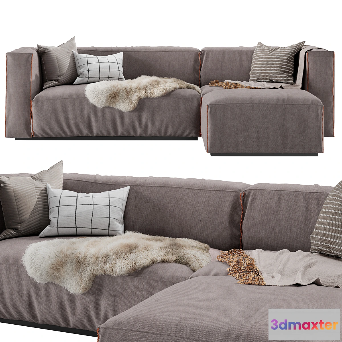 1470656 - Cleon Modern Medium Sectional Sofa by Blu Dot 3D Max