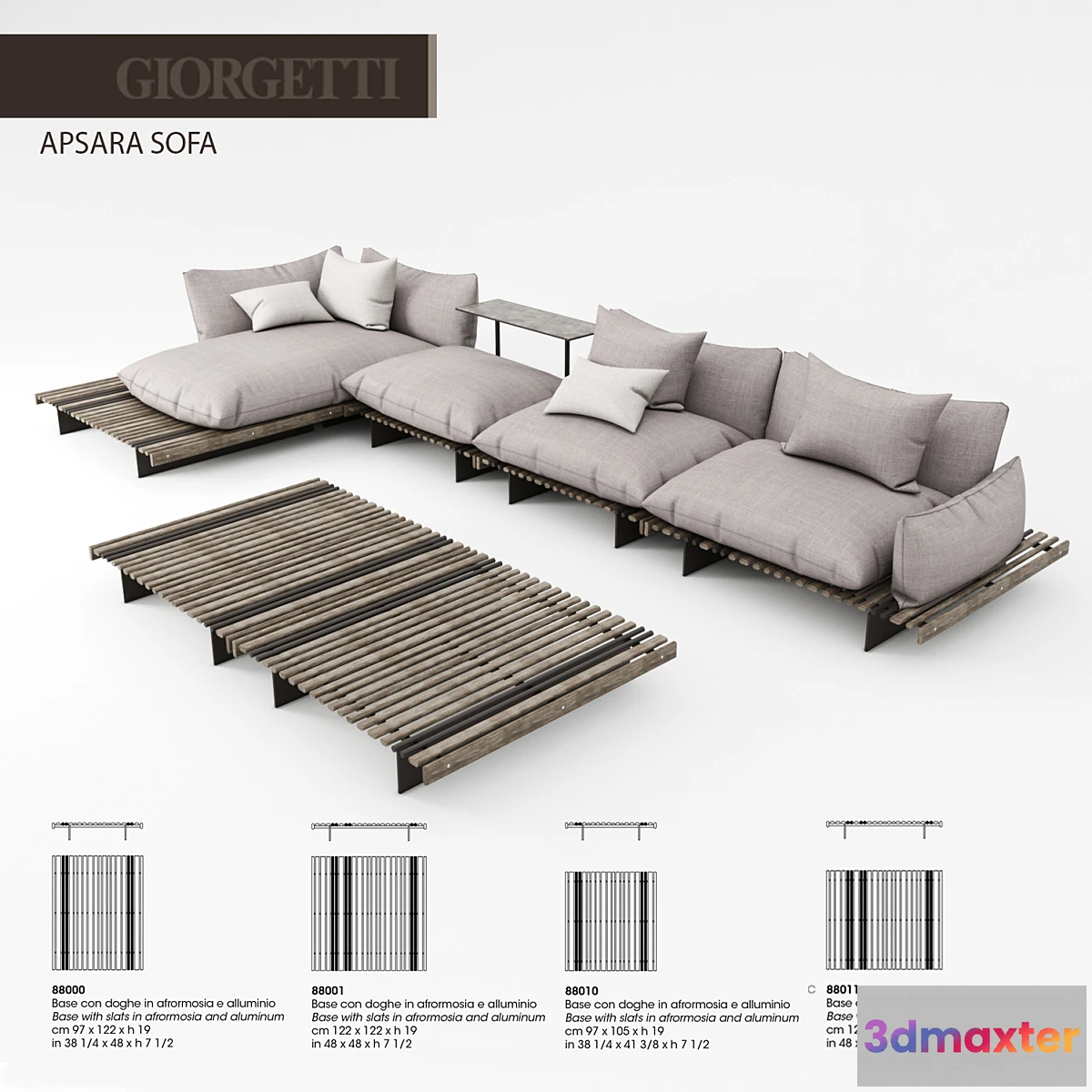 1470824 - Giorgetti Apsara sofa 3D Max
