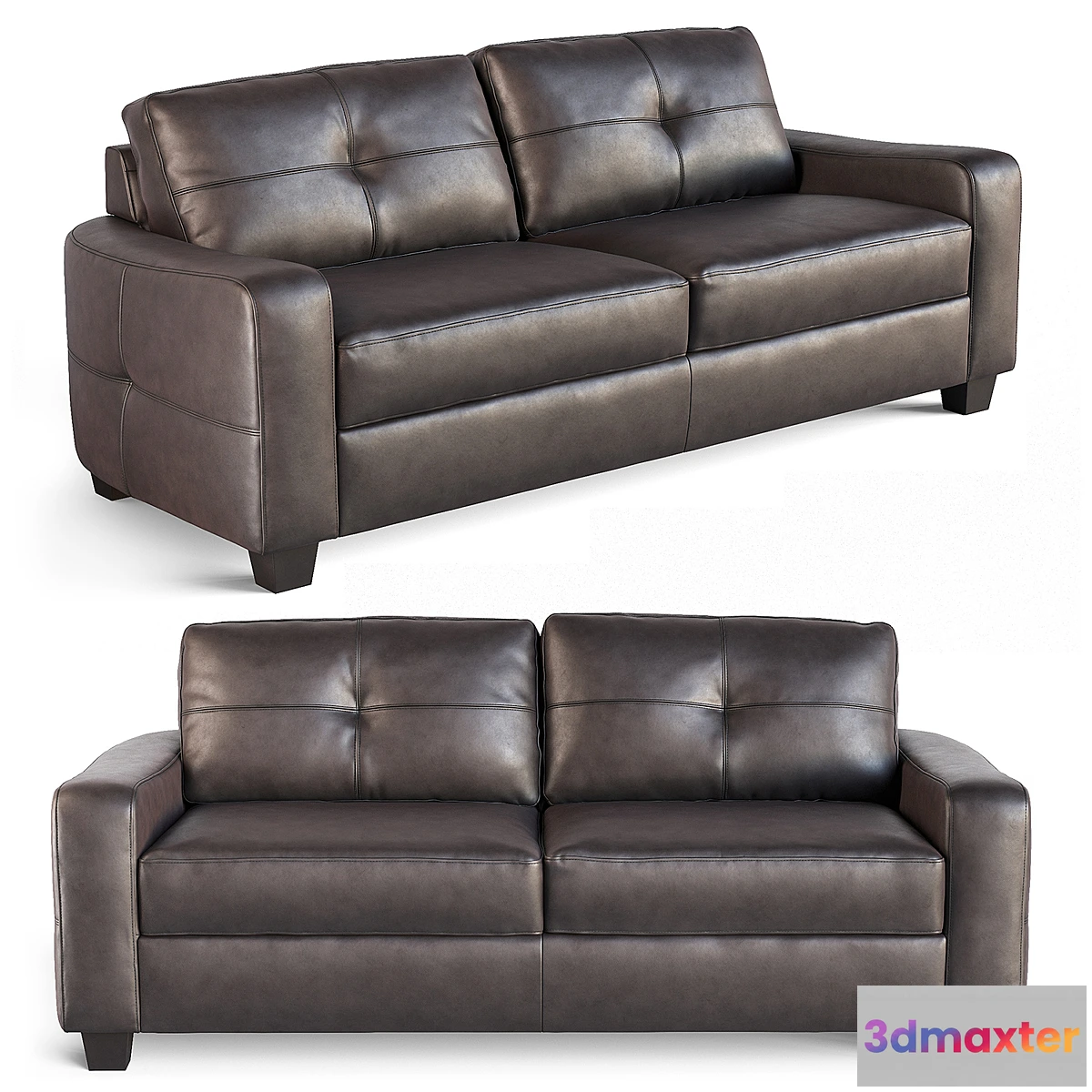 1471186 - Coaster Jasmine Bonded Leather Loveseat 3D Max