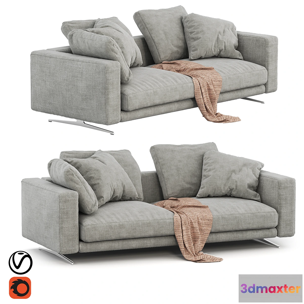 1471244 - Flexform Sofa CAMPIELLO 3D Max