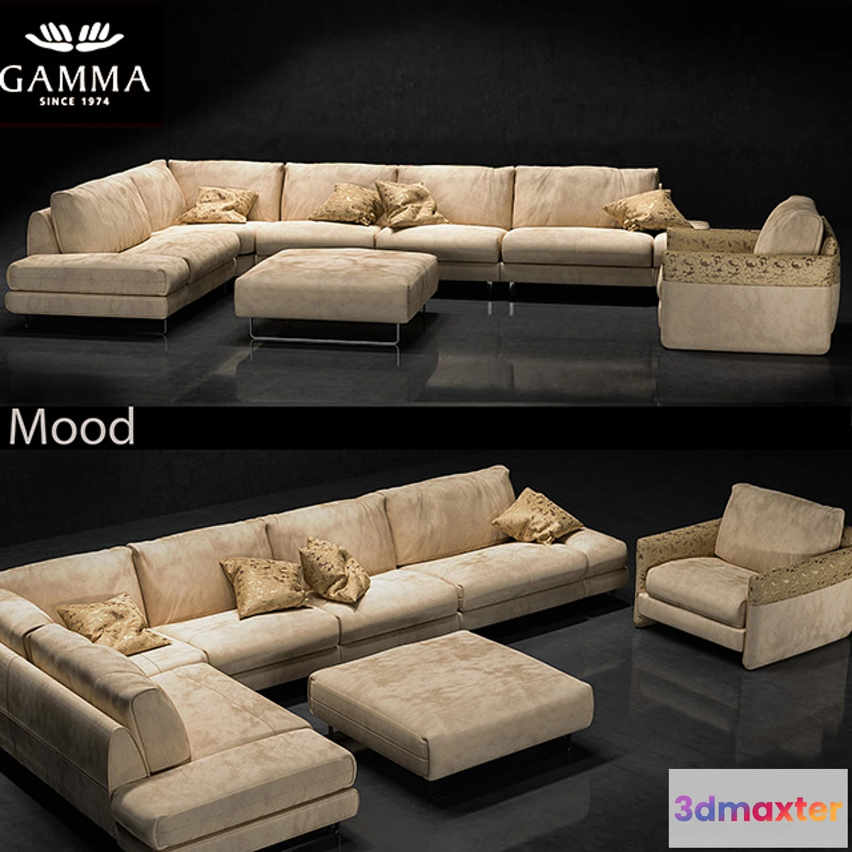 1471416 - Sofa and Armchair Gamma Mood 3D Max