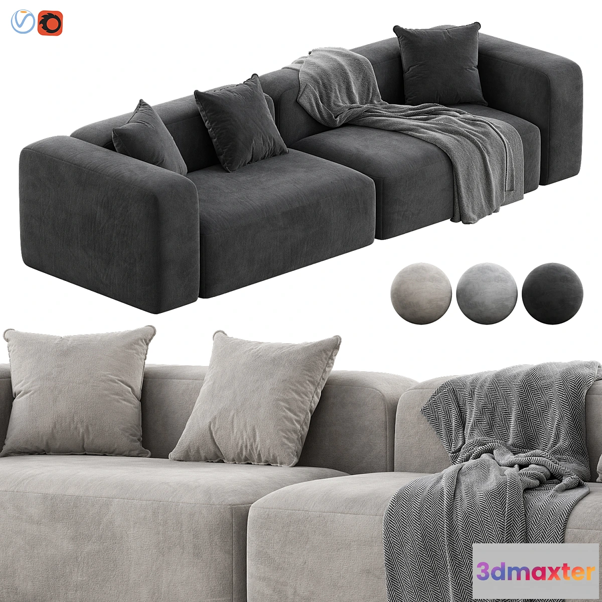 1472420 - Plus Modular Sofa by Lapalma 3D Max