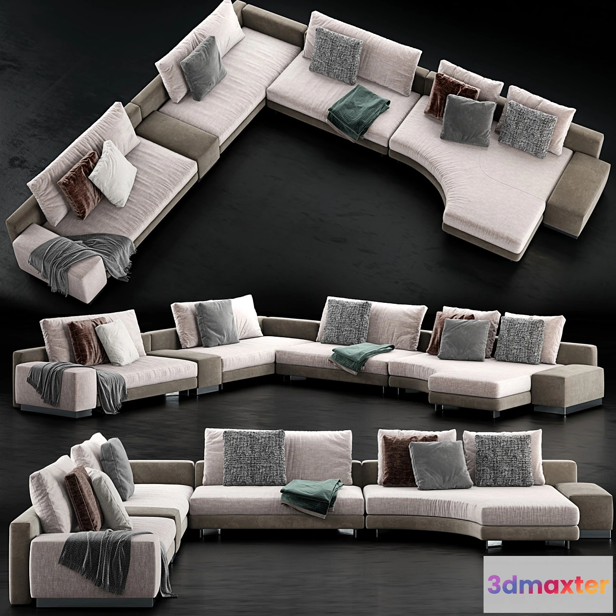 1473120 - Minotti Daniels Sofa 5 3D Max