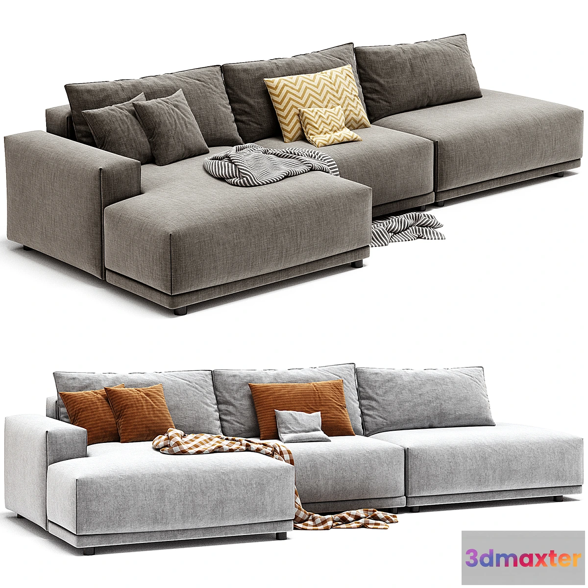 1473222 - MUUTO Connect Modular 3 Seater Sofa by Muuto 3D Max