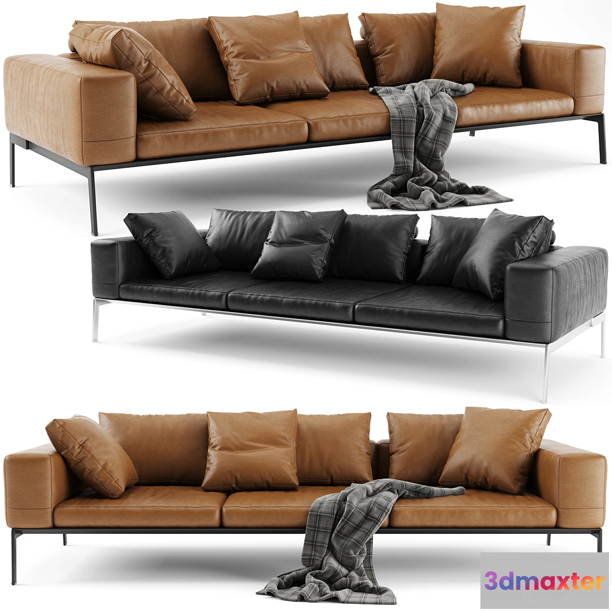 1473464 - Flexform Lifesteel Sofa 3D Max