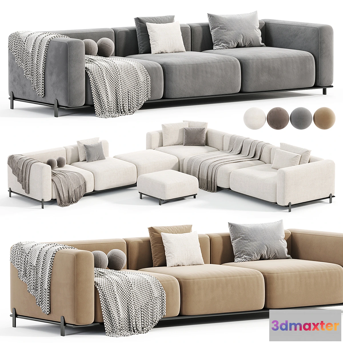1473528 - Sofa Poliform Brera 3D Max