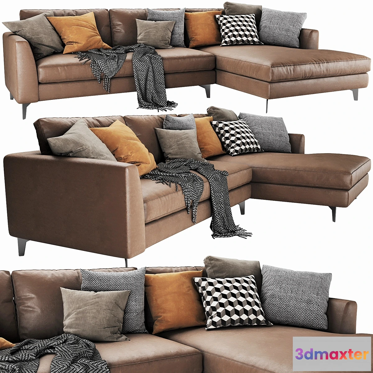 1473538 - Meridiani Louis Up Leather 3D Max