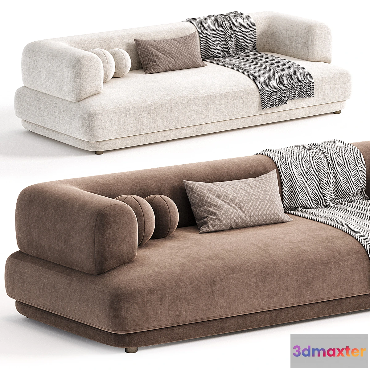 1473574 - Zanotta BUMPER Fabric Sofa 3D Max