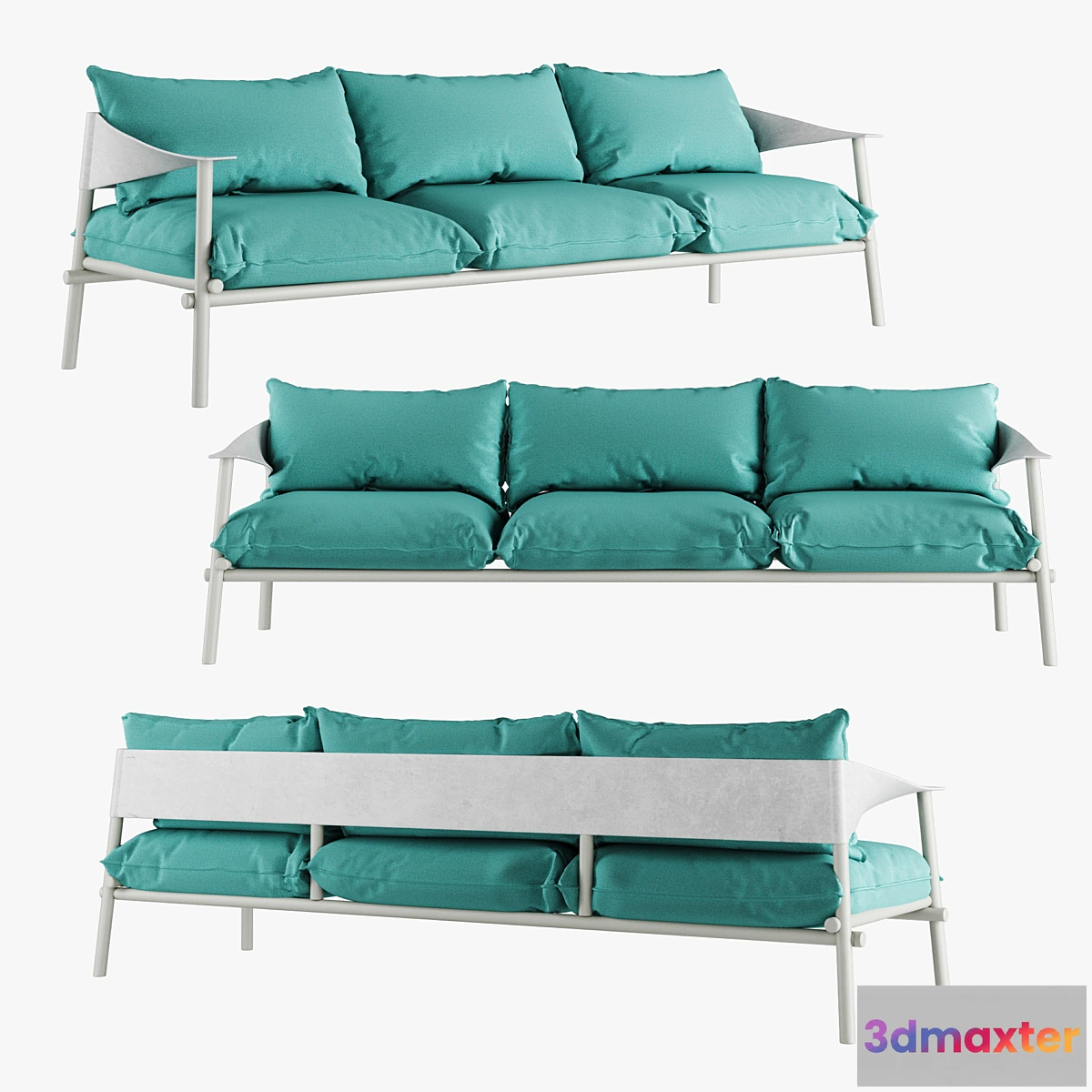 1474000 - Terramare Three Seats Sofa 3D Max