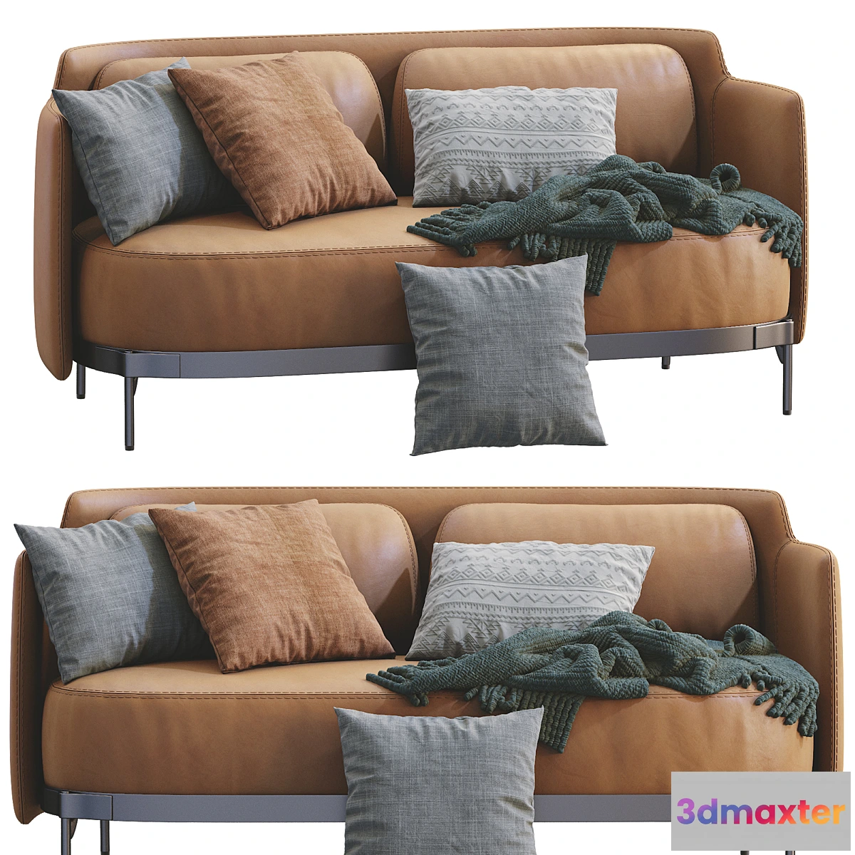 1474252 - Minotti Tape Leather Sofa 3D Max