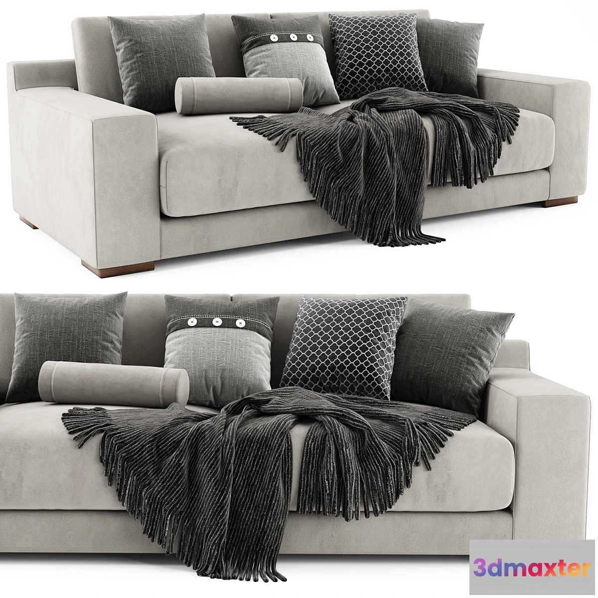 1474922 - West Elm Dalton 2 Seater 3D Max