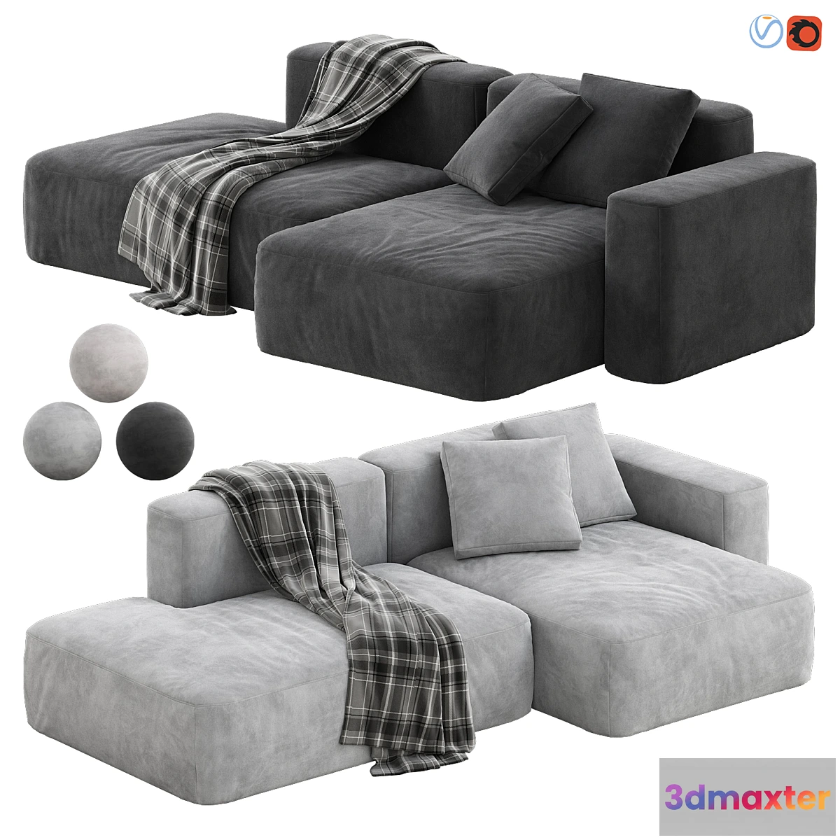1474930 - Mags Soft 25 Seater Sofa 3D Max