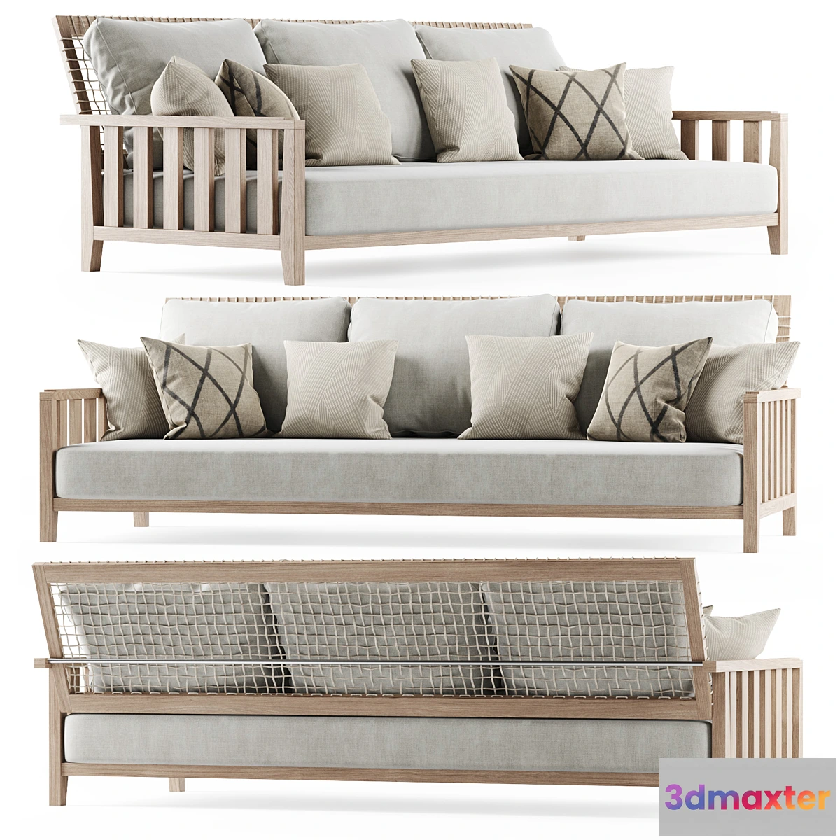 1475628 - Three-seater garden sofa 3D Max