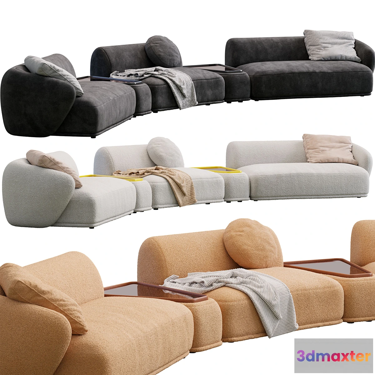 1475740 - Sofa Rene By Meridiani 3D Max
