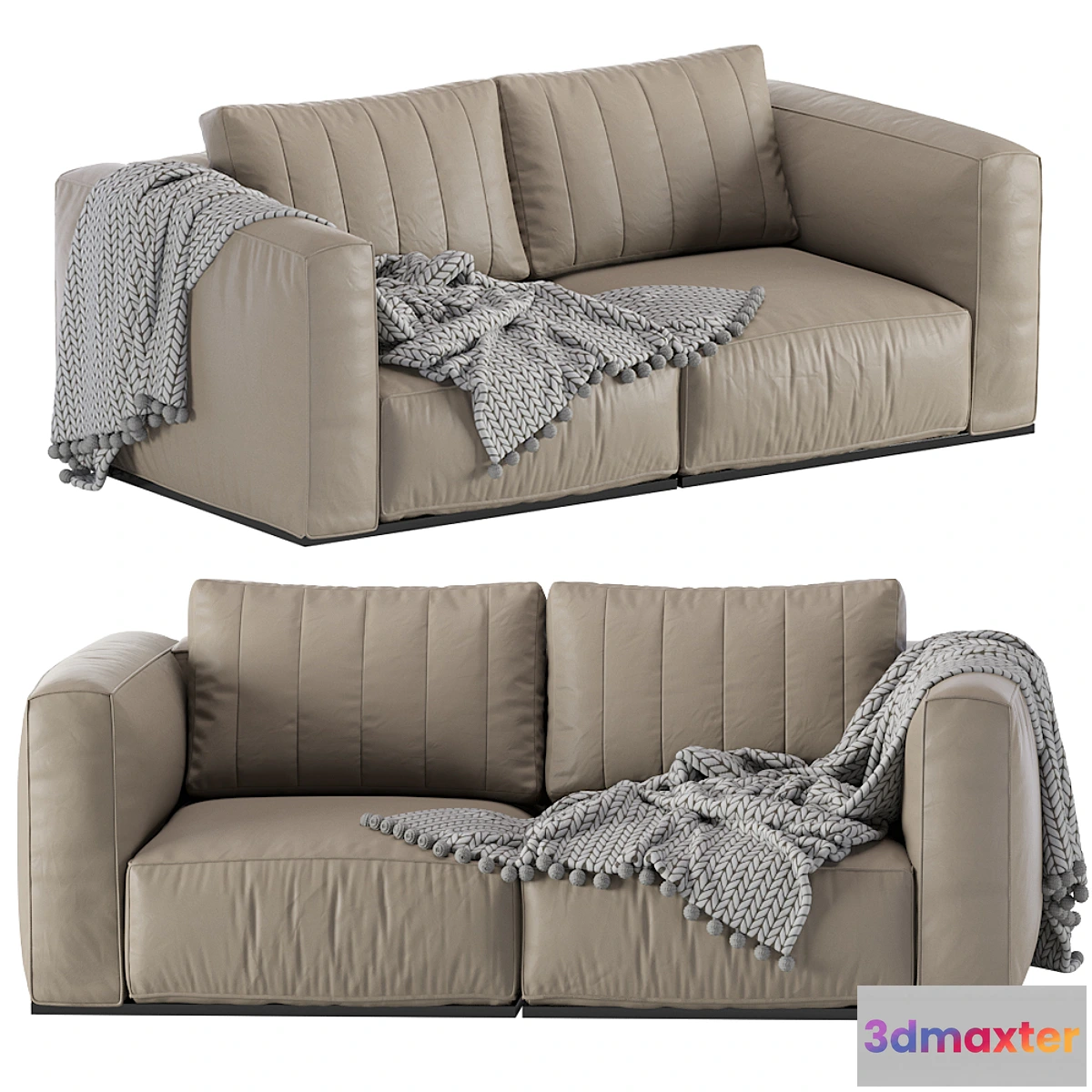 1476314 - Modern Leather Modular Sofa 3D Max