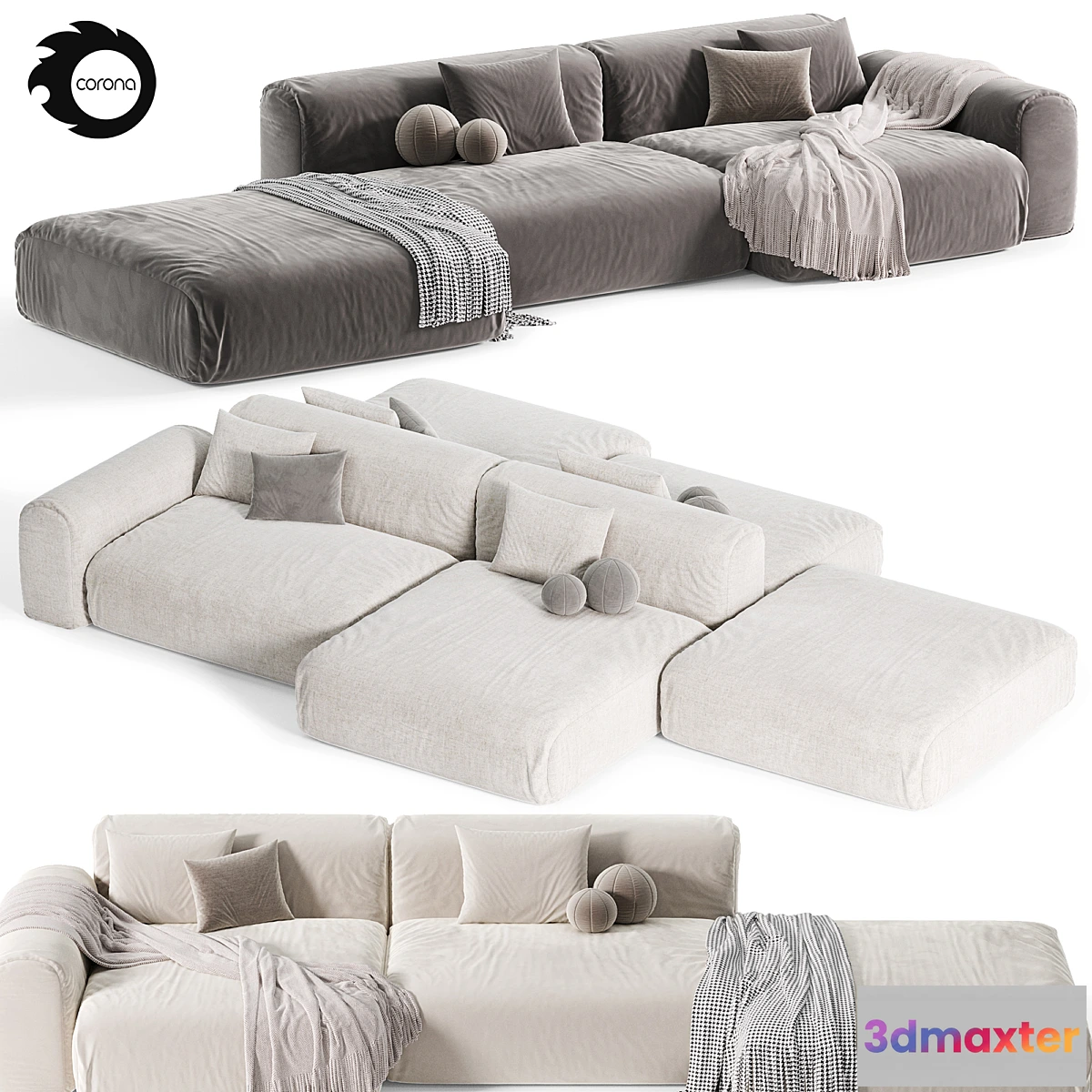 1476668 - Modular Sofa Eazy Modern By aatom 3D Max