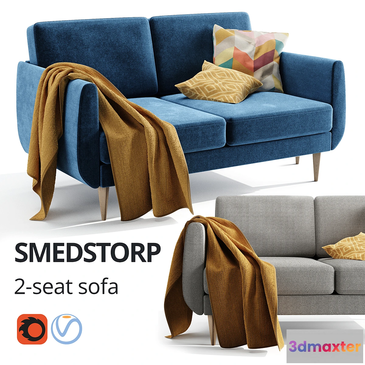 1476896 - IKEA SMEDSTORP sofa  IKEA SMEDSTORP sofa 3D Max