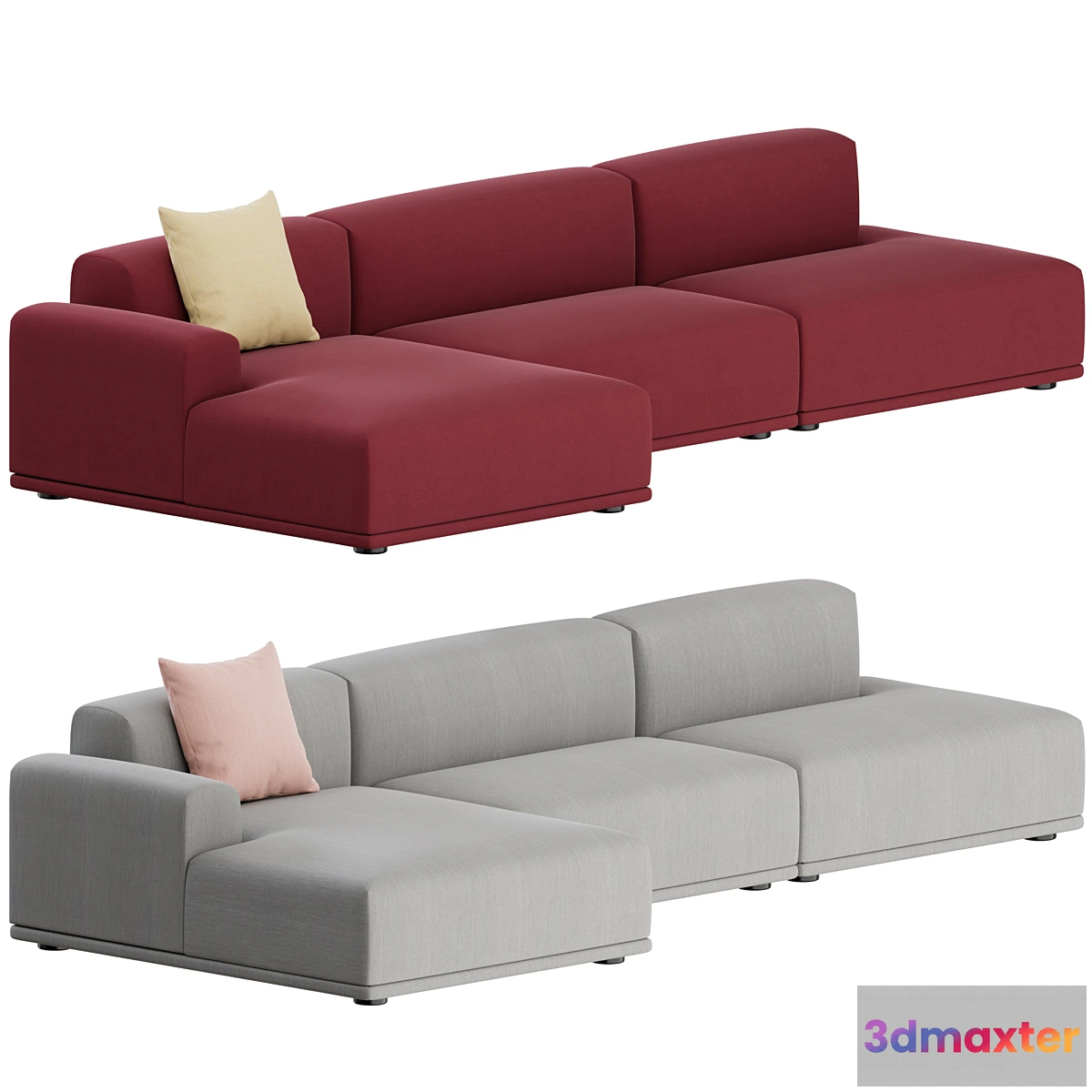 1476940 - Connect Sofa 3 Seater 02 by Muuto 3D Max