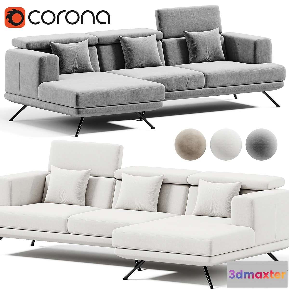 1477490 - Golden Sofa By Chateau dAx 3D Max