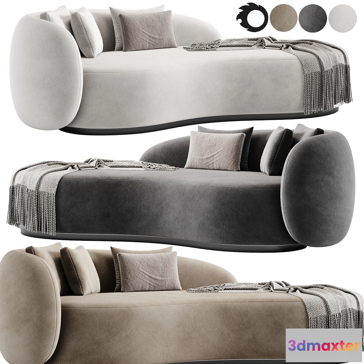 1477790 - Sofa Bernd By Eichholtz 3D Max