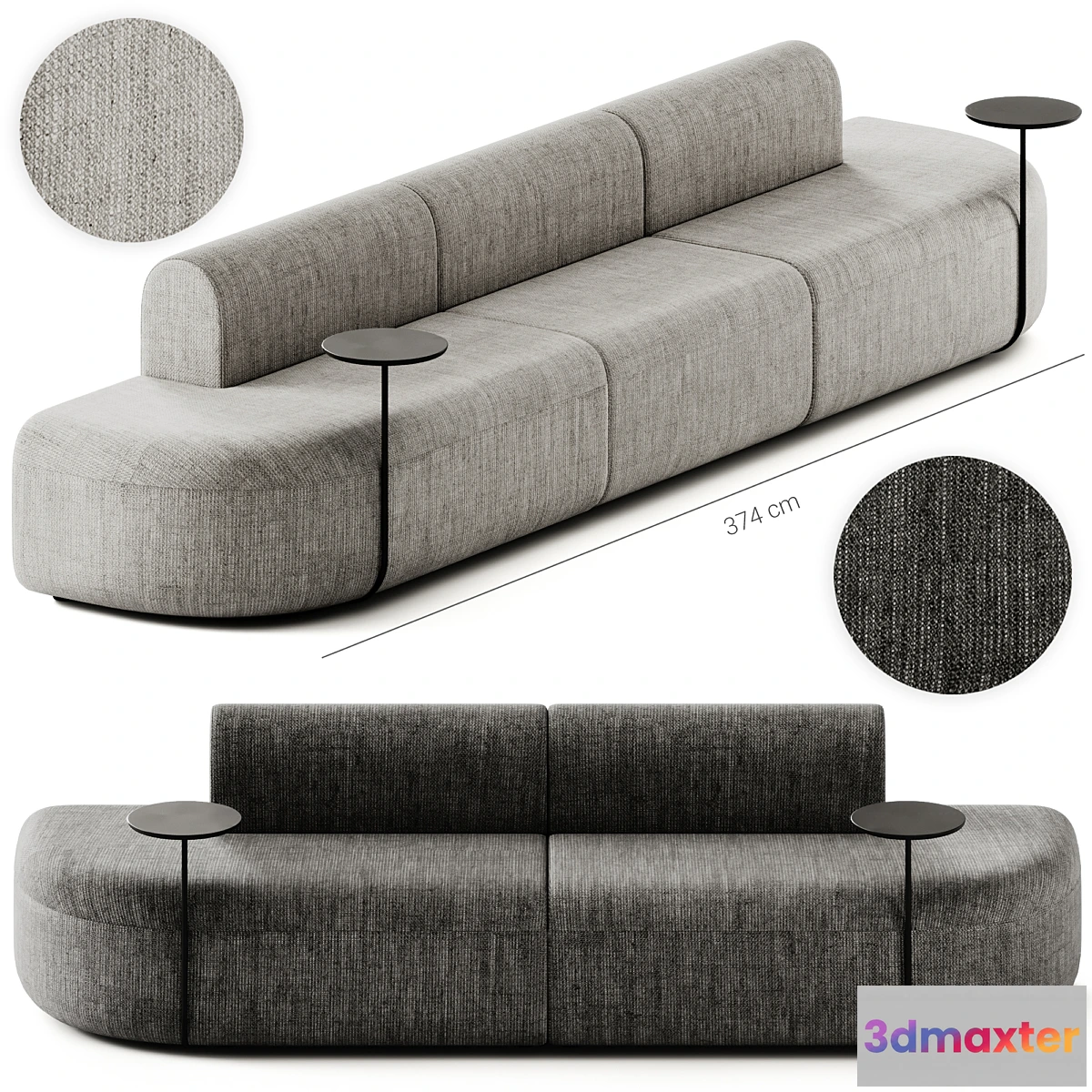 1478496 - ARTIKO Sectional modular fabric sofa AT 11 by MDD 3D Max