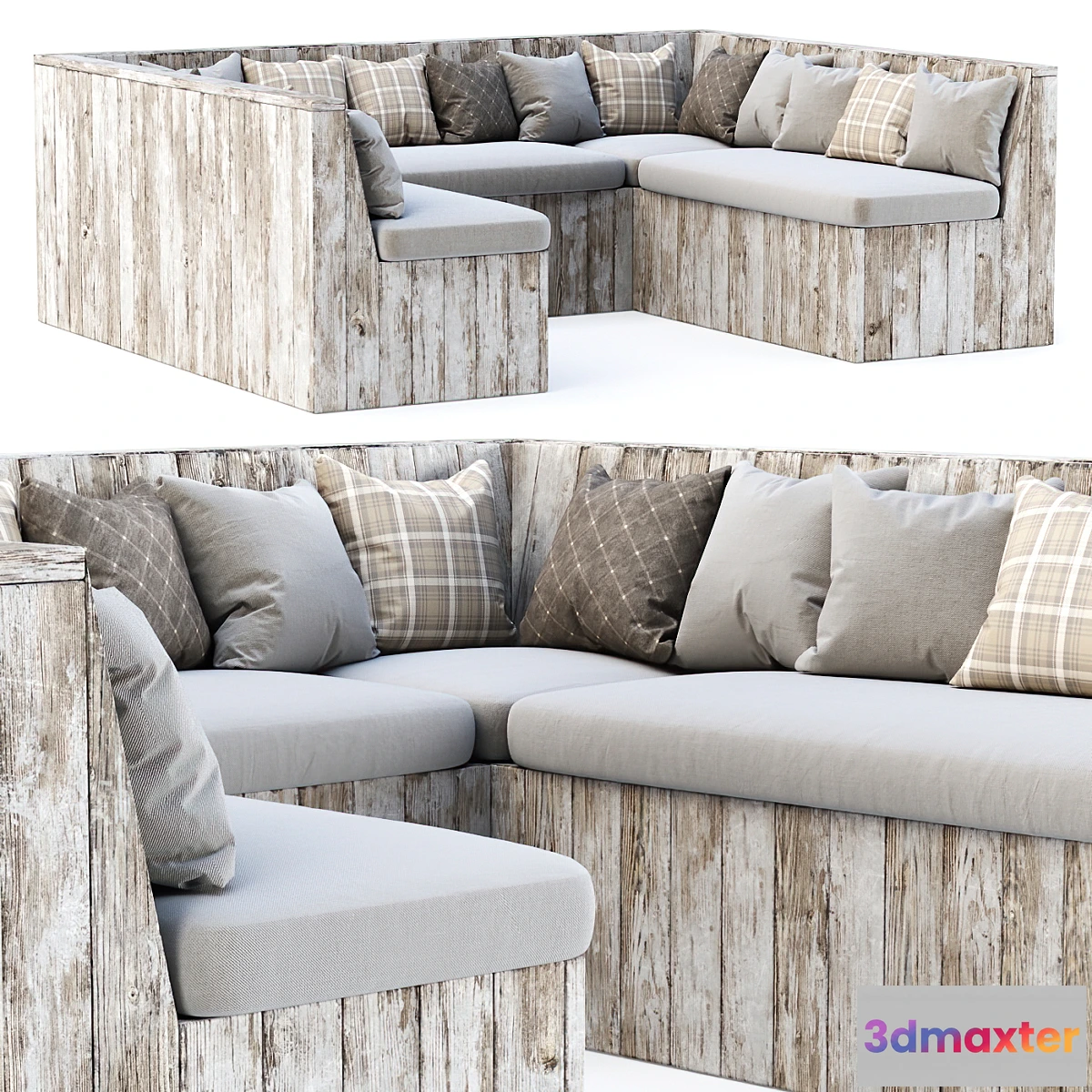 1478614 - Eric Wooden Restaurant Sofa SD17 by Bpoint Design 3D Max