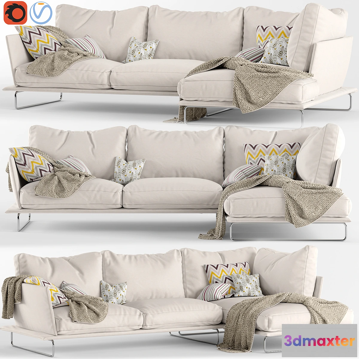 1478658 - Corner Sofa Vessel Gamma 3D Max