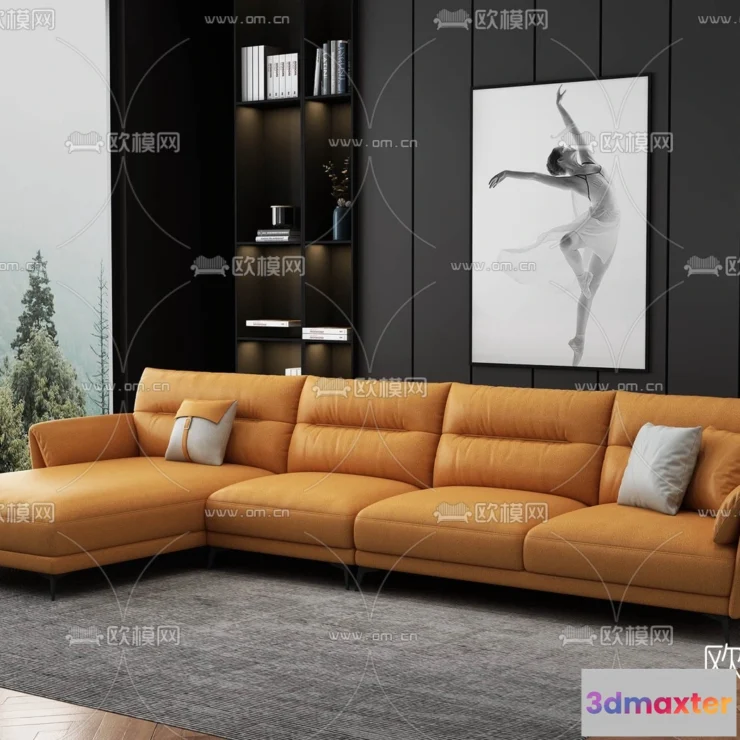 1535804 - FURNITURE - SOFA - 3D Model For Interior Design - 11072 3D Max