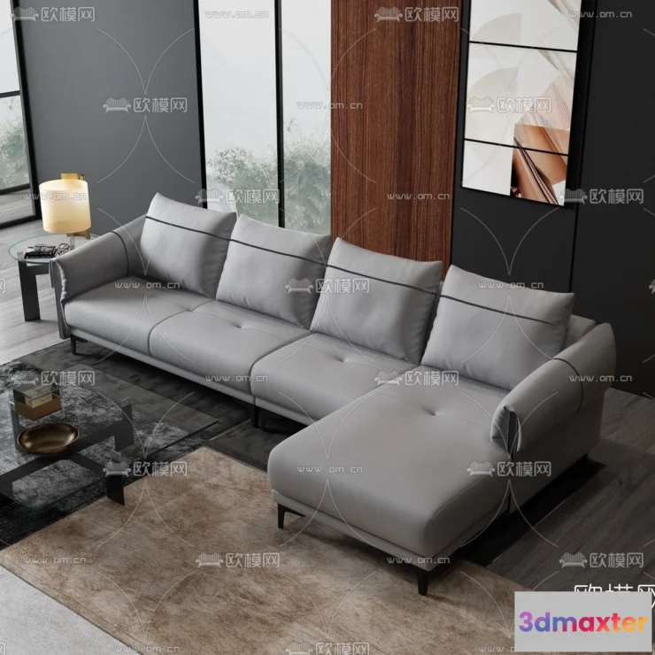 1535810 - FURNITURE - SOFA - 3D Model For Interior Design - 11075 3D Max