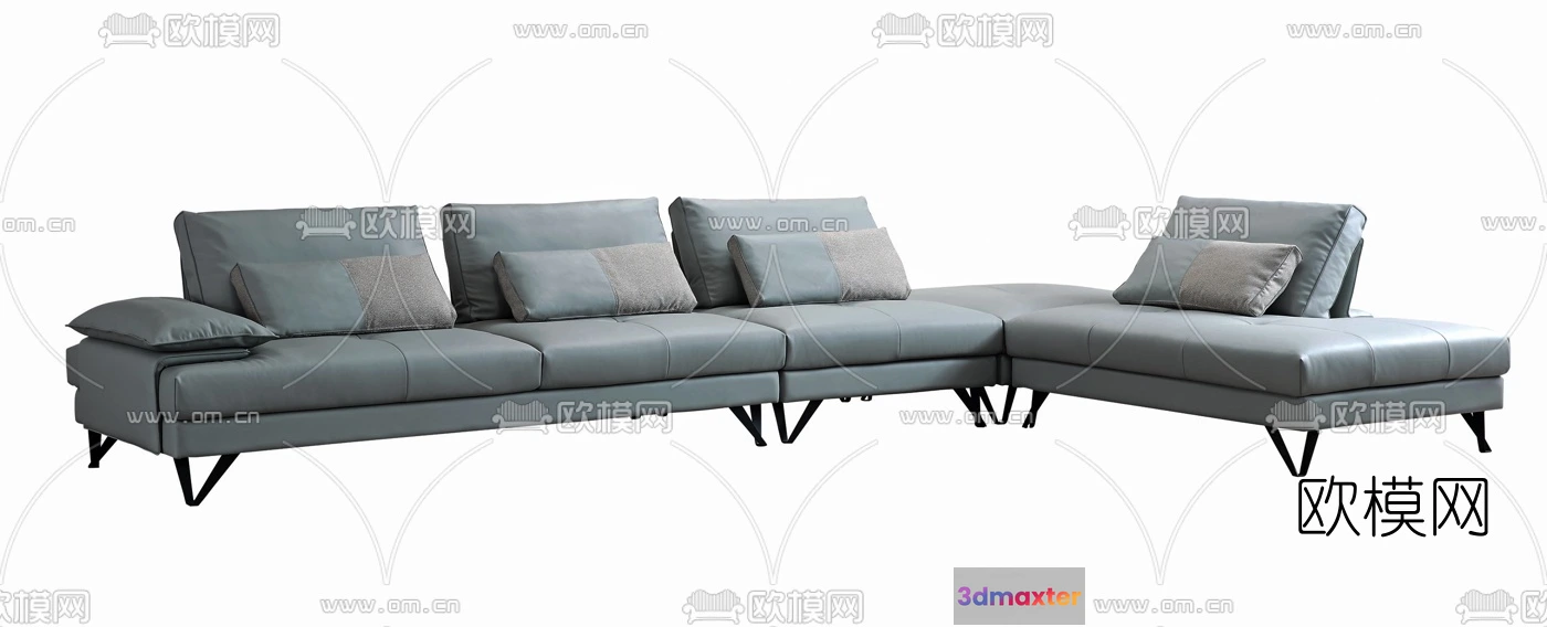 1535812 - FURNITURE - SOFA - 3D Model For Interior Design - 11076 3D Max