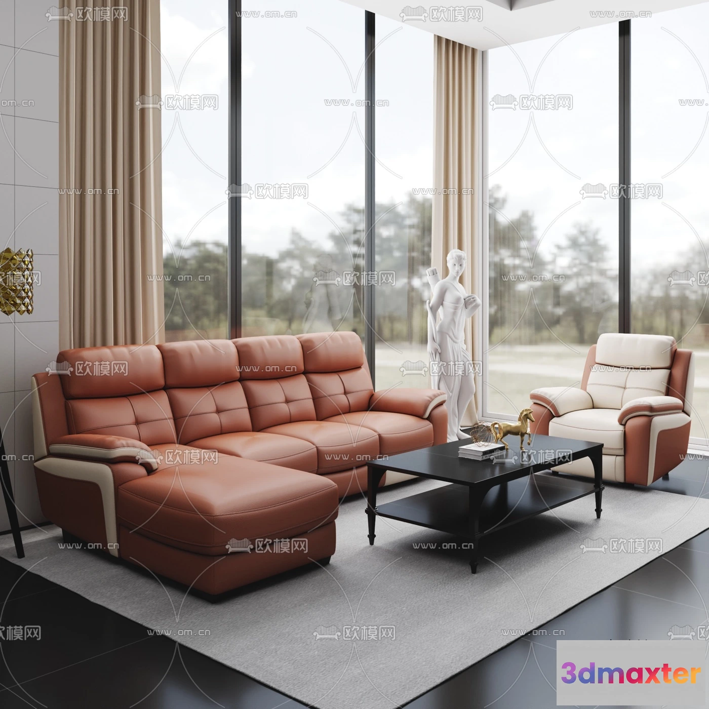 1535818 - FURNITURE - SOFA - 3D Model For Interior Design - 11079 3D Max