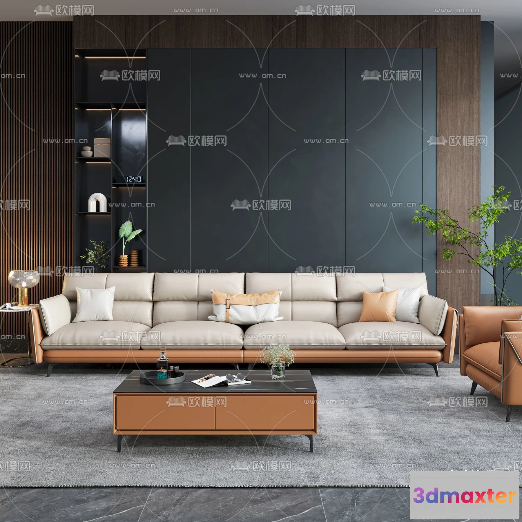 1535832 - FURNITURE - SOFA - 3D Model For Interior Design - 11086 3D Max