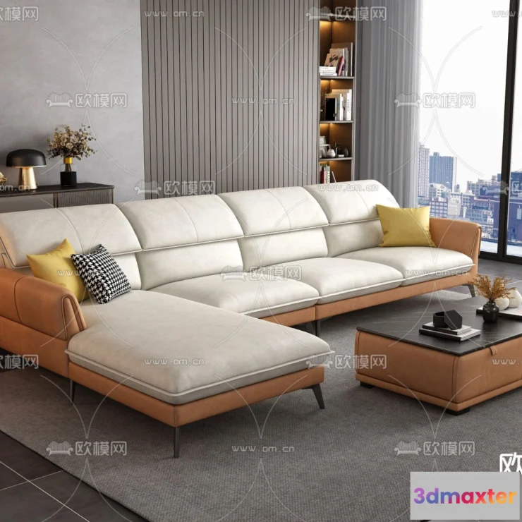 1535838 - FURNITURE - SOFA - 3D Model For Interior Design - 11089 3D Max