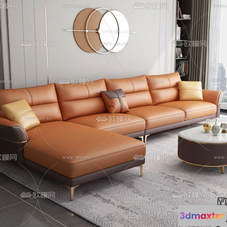 1535844 - FURNITURE - SOFA - 3D Model For Interior Design - 11092 3D Max